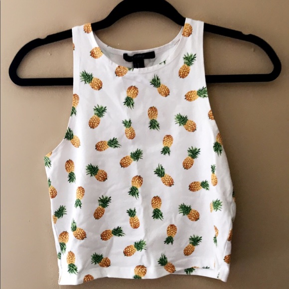 pineapple crop top forever 21